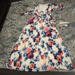 Gorgeous print maternity dress XL pinkblush